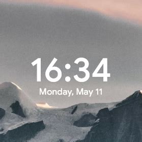 [Rainmeter] Minimal white clock v1.0 .